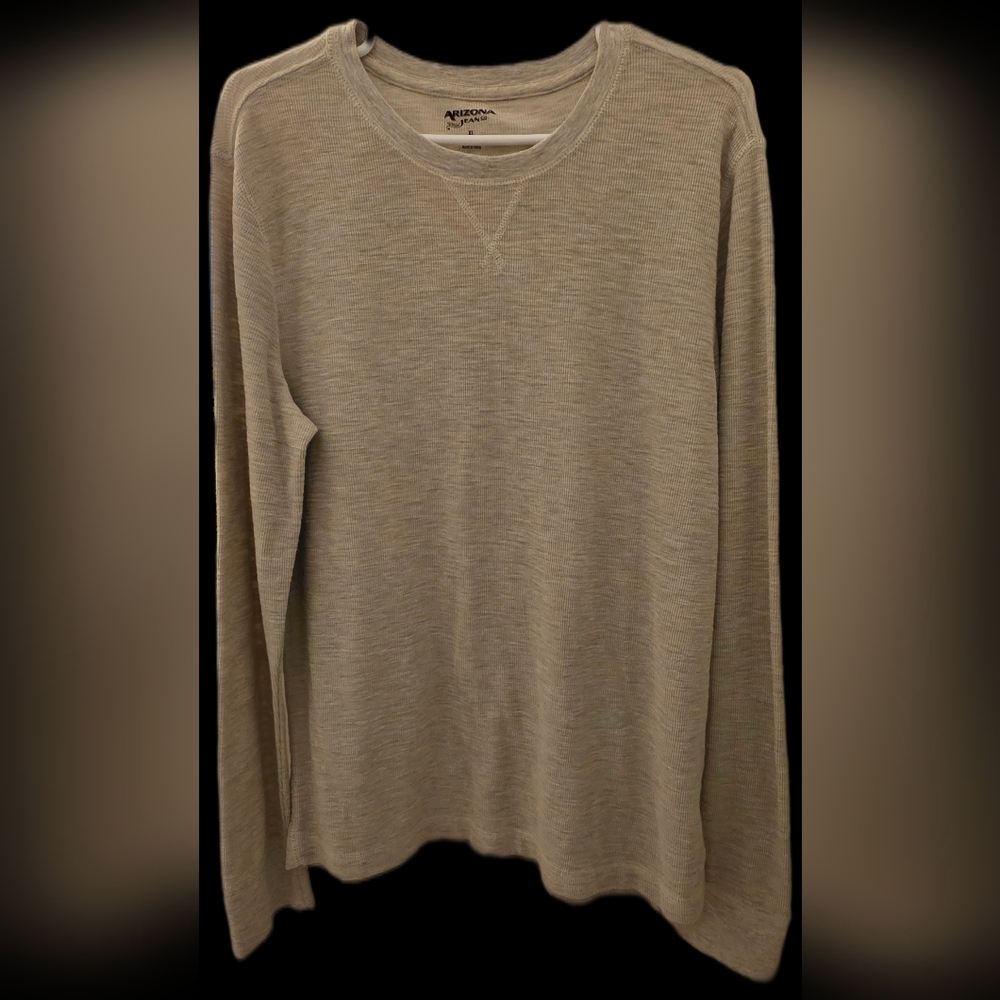 Men's Tan Heather Arizona Crew Neck Shirt